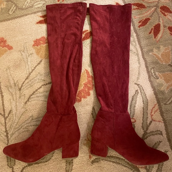 Over The Knee Suede Boots - Picture 2 of 2